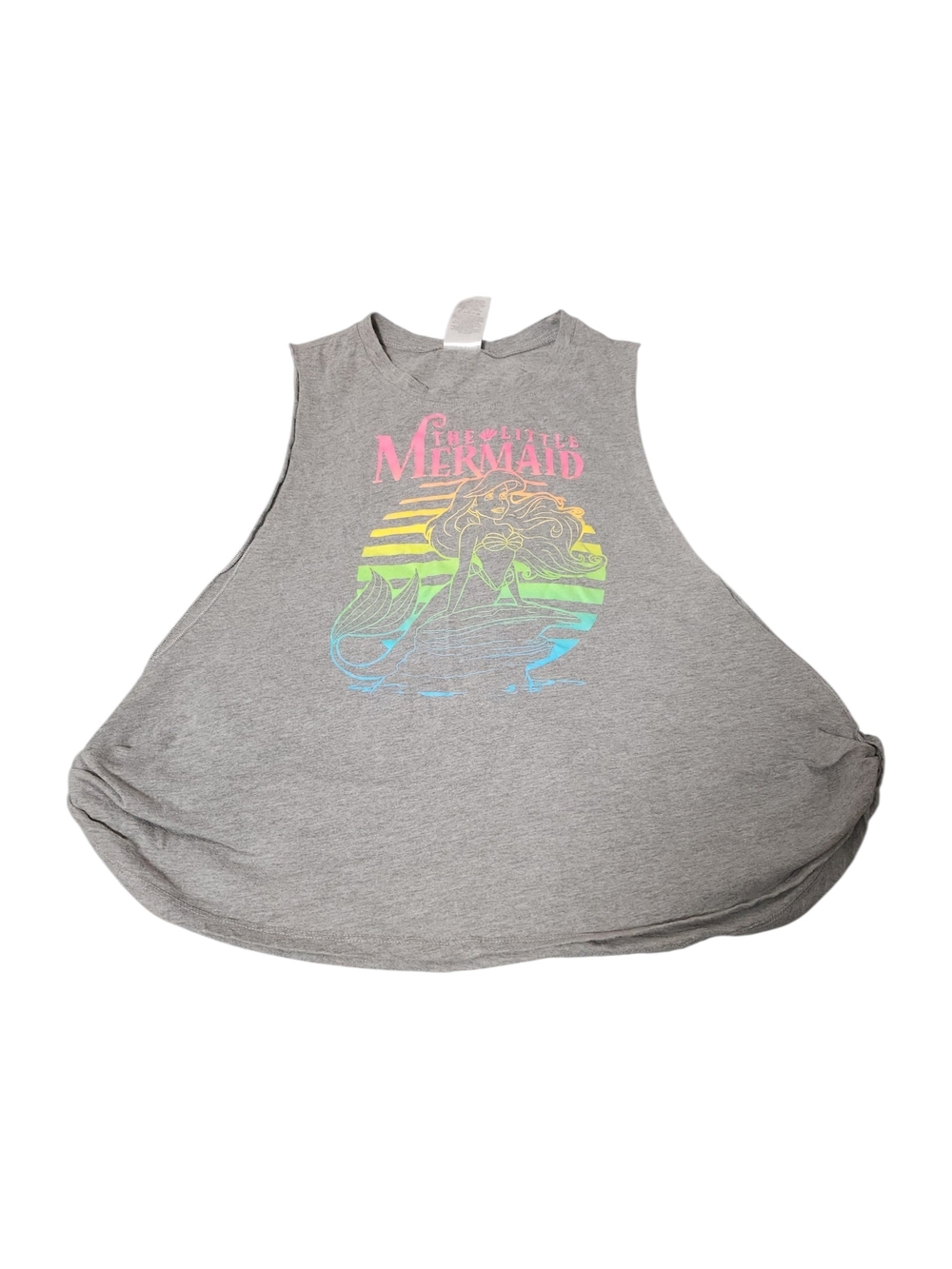 Disney The Little Mermaid Girls Rainbow Ariel Graphic Muscle Tank Top Size XG